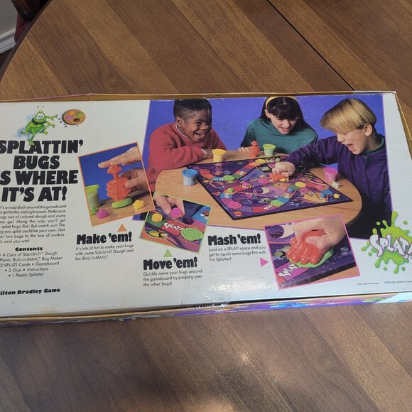 Vintage SPLAT! 1990 Milton Bradley Board Game No Dice Without Dough - Picture 4 of 9